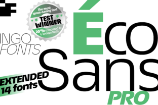Éco Sans Pro Extended: A Bold Typeface for Campaigns